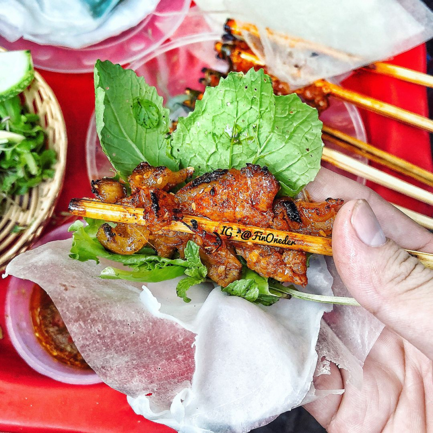 grilled pork spring roll hoi an